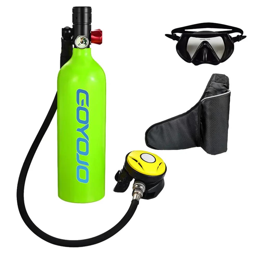 Tanque de oxigênio para mergulho, cilindro portátil com válvula respiratória subaquática ao ar livre, novo em 10 minutos, mini snorkel respiro - Image 1