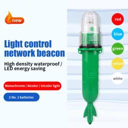 Luz LED subaquática para pesca, luz controlada, luz de sinal de peixe, flash marinho, luz de advertência, luz flutuante, 3V - Image 3