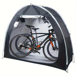 Impermeável Oxford Bicycle Cover Barraca de armazenamento ao ar livre 420D Silver Coating - Image 1