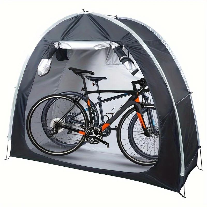 Impermeável Oxford Bicycle Cover Barraca de armazenamento ao ar livre 420D Silver Coating - Image 1