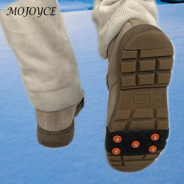 Grampos Antiderrapantes para Escalada e Montanhismo - Garra de Neve Unisex com 5 Pontas para Aventura ao Ar Livre