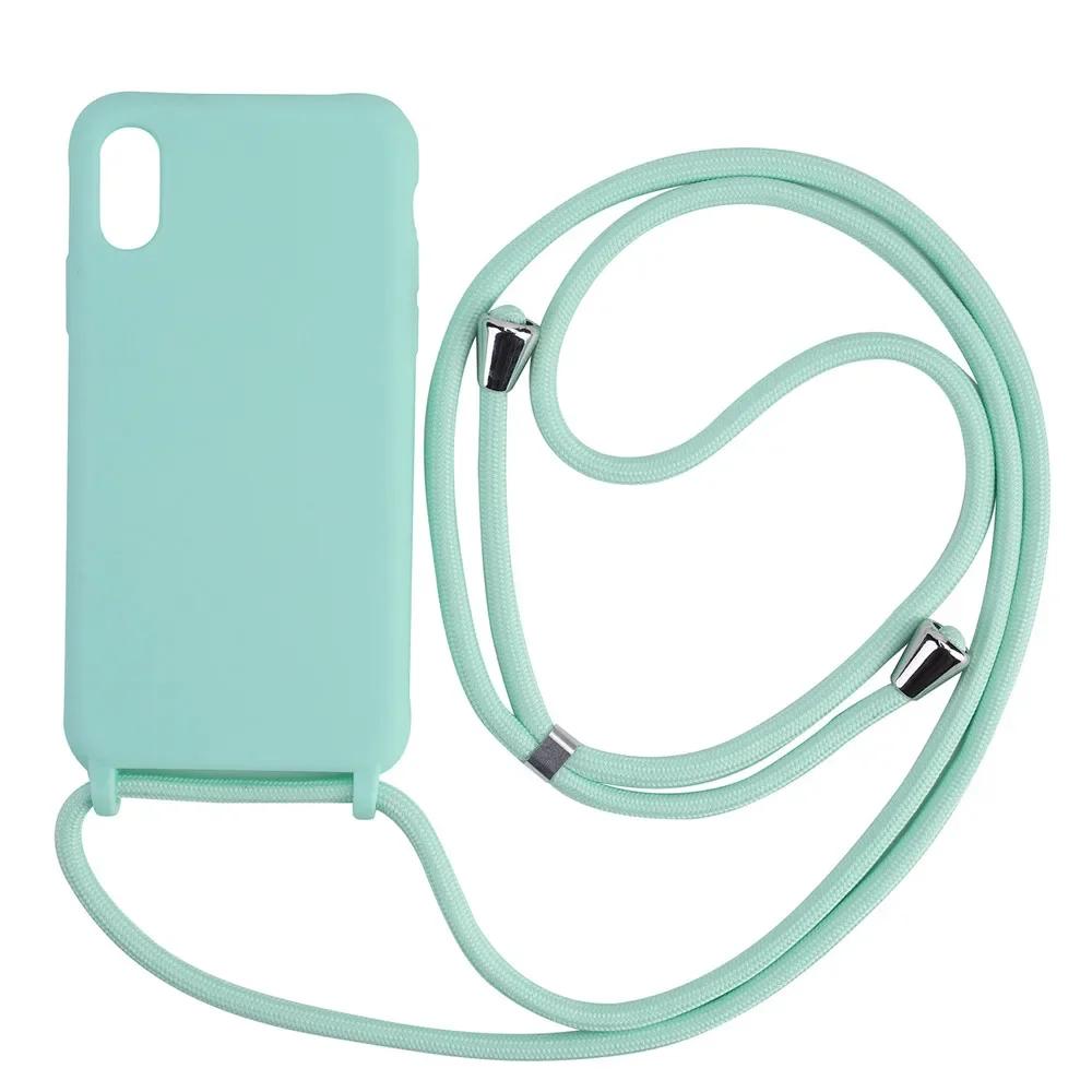 Capa de Silicone para Samsung, Cabo de Correia, Colar Crossbody, Capa Cordão, S22, S21, S23, S24 Ultra, S20 FE, S10 Plus, Note 20 Plus - Image 1