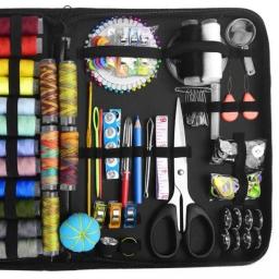 Portátil Kit De Costura Cor para Iniciantes, Suprimentos De Costura e Acessórios, Fio De Agulha, Viagem SCIs, Adulto, 226 Pcs - Image 5