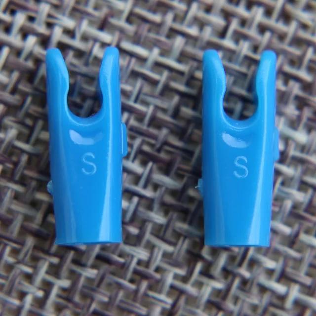 50 peças nocks de pino de seta tamanho l e tamanho s para id6.2mm id4.2mm eixo de flecha de carbono acessório de tiro com arco diy