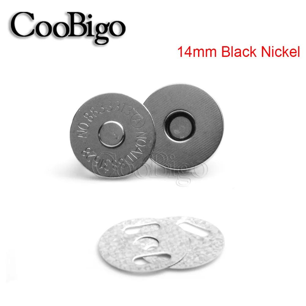 Fechos magnéticos para bolsa, botões, ímã, fechamentos, fivela, bolsa, carteira, artesanato, sacos, acessórios de costura, 14mm, 18mm - Image 1