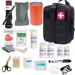 70 peças kit de primeiros socorros ifak com torniquete, kit médico emt ifak, mochila de sobrevivência de emergência, suprimentos de equipamentos de acampamento - Image 1