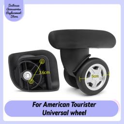 Roda Universal Adequado para American Tourister, Acessórios para Bagagem, Liso, Slient, Resistente ao Desgaste, Bagagem, Roda Mala, Marca - Image 1
