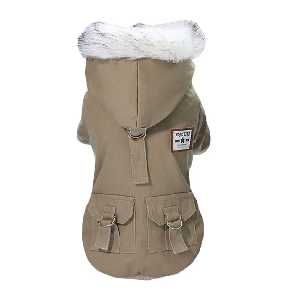 Jaqueta militar à prova de vento para animais, roupas para cães e gatos, casaco de cachorro, roupas quentes, fantasia para frio, inverno - Image 1