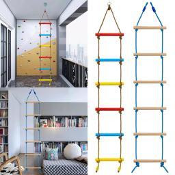 Escada de Escalada Indoor e Outdoor com Corda Pendurada, Equipamentos de Fitness para Kid, Baby Swing, Brinquedos Educativos, 6 Engrenagem - Image 1