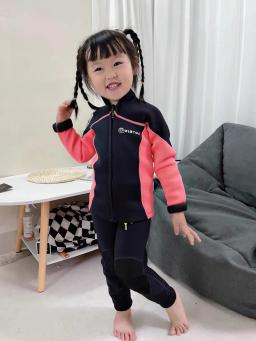 Wetsuits de neoprene completos para crianças, roupa de mergulho infantil para meninos e meninas, trajes molhados para roupa de banho de surf, top e calças - Image 2