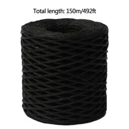 Raffia para artesanato, Fio de Raffia Natural para Embrulho Fio de malha Textura fosca Fitas de papel para chapéu, DIY - Image 6