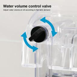 Pendure Fish Tank Filter for Aquarium, externo Cachoeira, bomba de corrente constante, acessórios de aquário, 3 em 1 - Image 5