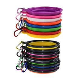 350/1000ml pet cat comida tigela de água para cães gatos seguro látex dobrável filhote de cachorro grande cão de viagem tigelas ao ar livre suprimentos alimentador maschas - Image 5