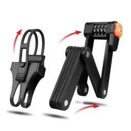 Anti-Theft Bicicleta Dobrável Bloqueio, Senha Cadeado, Alta Segurança, Scooter Elétrico, Acessórios de Bicicleta, MTB Road Bike - Image 1