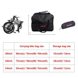 Folding Bike Carry Bag, Bolsa de transporte de bicicleta, Pacote de ombro de armazenamento, Cycle Carry Handbag, Acessórios, Pack, Acessórios, 14-20 - Image 6