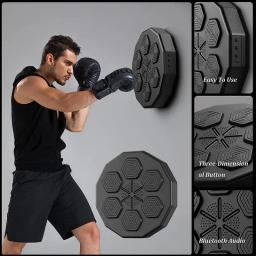 Smart Music Boxing Machine Wall Target, LED iluminado Sandbag, reação relaxante, alvo de treinamento para esportes, reação de agilidade - Image 4