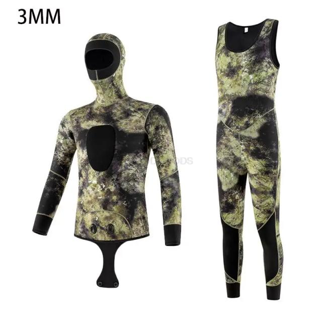 Wetsuit de Neoprene Camo 3MM para Homens - Ideal para Surf, Mergulho e Kitesurf
