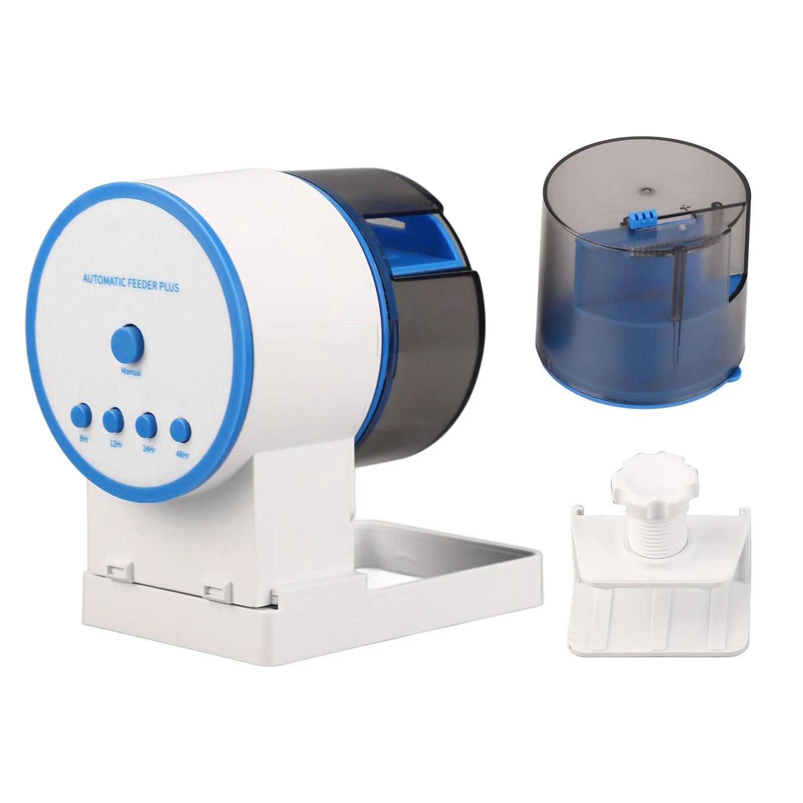 Alimentador automático de peixes cronometrado Dispensador de alimentos Alimentado por bateria, Timing ajustável Alimentador inteligente para aquários - Image 1