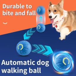 Brinquedo eletrônico interativo, Brinquedo do cão inteligente, Bola em movimento USB, Salto automático para cachorro, Produto de gato, Presente de aniversário - Image 2