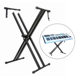 Suporte de teclado de piano altura ajustável destacável dobrável suporte de piano digital para iniciantes desempenho - Image 4
