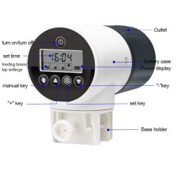 Alimentador automático de peixes para aquário, controle inteligente, dispensador de aquário, temporizador mudo inteligente, acessórios - Image 5