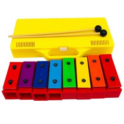8 notas cromática xilofone glockenspiel ressonador sinos com caixa amarela - Image 4