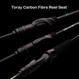 Purelure zero pequena isca luz alto carbono longo jogando vara de pesca em rocha fiação truta haste bfs fundição de pesca ul fluxo baixo - Image 3