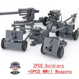 SWAT Armas Militares Building Blocks, Gun Cannon, Soldado do Exército, Chapéu Policial, Building Blocks, Figura Acessórios, Modelo Bricks, Brinquedo DIY, 25 Pcs, 50 Pcs, 100Pcs - Image 3