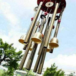 Grandes tubos de carrilhão de vento sinos de metal sino de igreja jardim ao ar livre criativo oco/casa/jardim/decoração de tapeçarias de parede - Image 2
