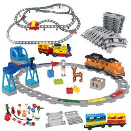 Blocos de Construção de Transporte Ferroviário para Crianças, Acessórios Criativos para Trilha, Montar Brinquedos, Compatibilidade com Tijolos, Tamanho Grande - Image 1