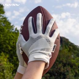 VXW Luvas de Futebol Americano Receptor NFL Sticky Glove Antiderrapante Silicone Palm Respirável Ajustável Rugby Sports Men Mulheres Juventude - Image 2