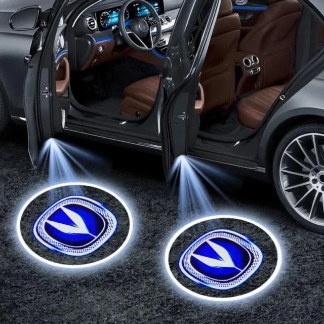 Projetor Laser de Boas-Vindas para Carros Universal com Logotipo Fantasma - Lâmpada de Cortesia e Acessórios de Estilo para Changan