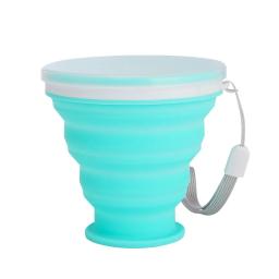 Copo retrátil portátil para esportes ao ar livre, copo de água de silicone, caneca dobrável, viagem multifuncional, 200ml - Image 6