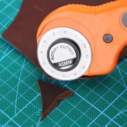 Ferramenta De Costura Rotativa Redonda Com Lâmina, Tecido De Couro Artesanal, Cortador De Roda De Mão, Patchwork Hob, Acessórios De Costura DIY, 45mm - Image 4