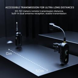 UHF sem fio saxofone microfone, adequado para vários instrumentos, adequado para apresentações ao ar livre ou palco - Image 5