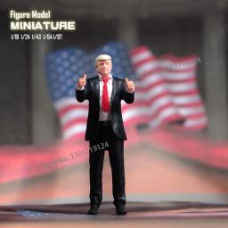 USA President Trump Figure, Diorama Street Scene, Sand Table Prop, Coleção de Modelos, Miniaturas, 1:18, 1/24, 1/64, 1/43, 1/87 - Image 3