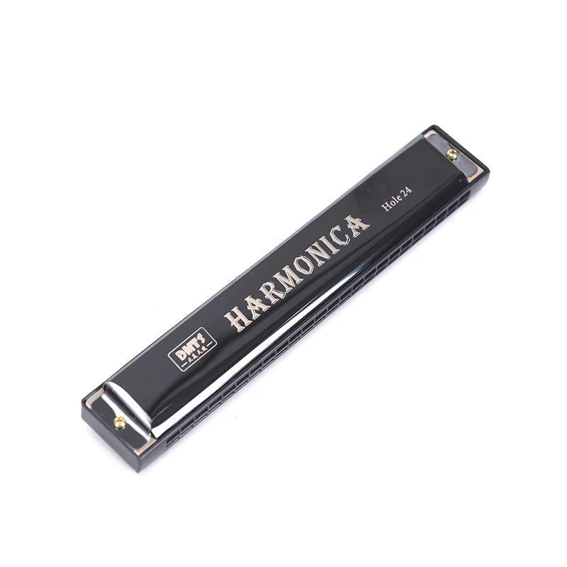 1pc profissional 24 buraco harmônica boca órgão de metal para iniciantes instrumentos musicais harpa harmônica harmônica blues - Image 1