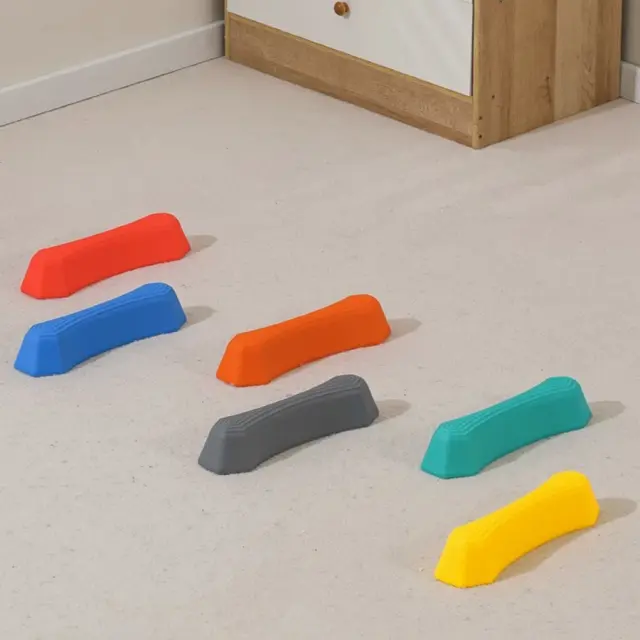 Diversão ao ar livre: Viga de equilíbrio infantil em 6 cores para desenvolvimento sensorial e festa de aniversário
