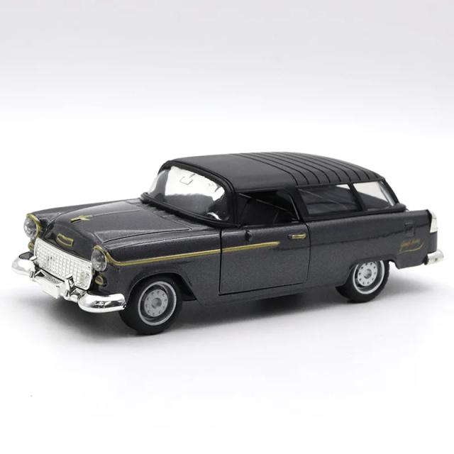Carro Clássico em Miniatura 1:32 para Crianças - Modelo Diecast Retro com Função Pull-Back, Ideal para Coleção e Presentes para Meninos