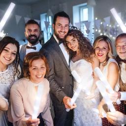 Varas de espuma LED com efeito intermitente, luz branca, bastões Cheer, Glow in the Dark, Wedding Party Supply, 3 luzes piscando, 30PCs - Image 5