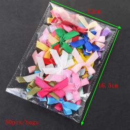 Fita de cetim arcos para handwork, decoração de flores artesanais, decoração do partido DIY, tamanho pequeno, 4cm, 50 pçs/pacote - Image 5