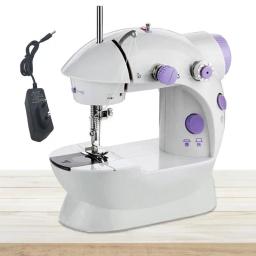 Mini máquina de costura para iniciantes, domésticos, artesanato, conserto, elétrico, portátil, velocidade dupla - Image 2