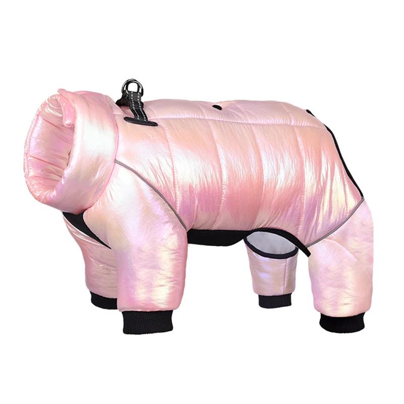Jaqueta impermeável para cães, roupas para cães pequenos, coleira, macacão de cachorro, casaco de estimação reflexivo, buldogue francês, inverno - Image 1