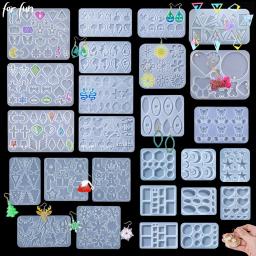 Para diversão brinco pingente molde de silicone resina cola epoxy jóias fazendo moldes diy encantos chaveiro molde estilo misto artesanato criativo - Image 1