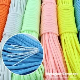 Paracord luminoso multi-exterior, corda do guarda-chuva, barraca de acampamento, escalada, segurança, núcleo, 10m, diâmetro 4mm, 9 vertente - Image 5