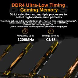 Memória Bestoss Desktop, RGB DDR4, 8GB, 16B, 32GB, 3200MHz, RAM DIMM, Jogos de Alto Desempenho - Image 6