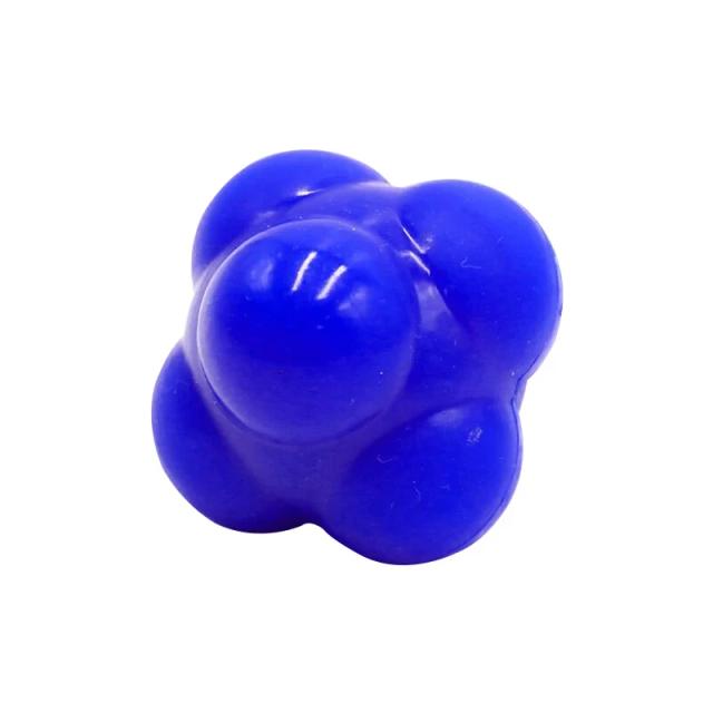 Bola de Reação Hexagonal de Silicone para Agilidade e Coordenação - Treinamento Fitness para Crianças e Adultos, 68mm