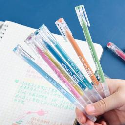 Morandi Cor Gel Canetas Set, Caneta de escrita para DIY Scrapbook Estudantes, Material Escolar Papelaria, Canetas bonitos, 0.5mm, 9Pcs por Caixa - Image 3