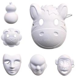 Máscara DIY para artesanato arte Máscara papel pintável Máscara branco Máscara cosplay papel - Image 6
