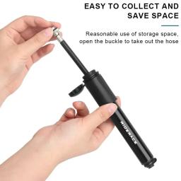 RIDERACE-Mini Bomba De Ar De Mão De Ciclismo, Inflador De Pneu De Bicicleta, Portátil, Alta Pressão, Bola, MTB, Estrada, Bicicleta, Coleção AliExpress - Image 4